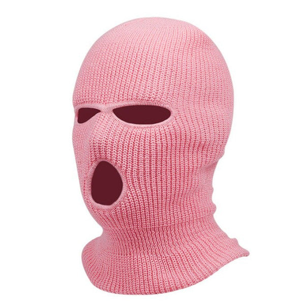 Balaclava 3 reiällä, vaaleanpunainen