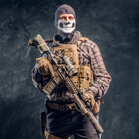 Moottoripyörä pääkallo Balaclava